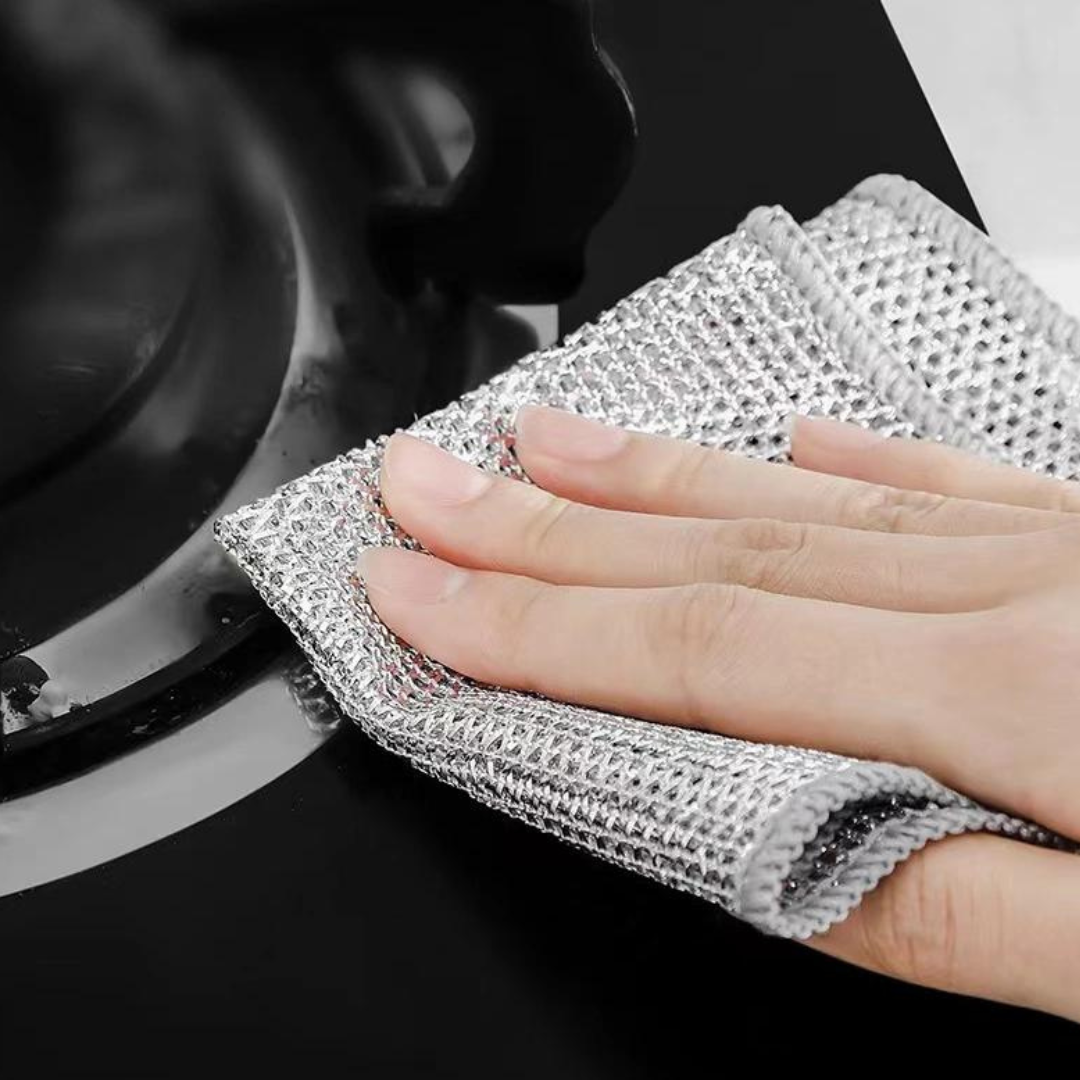 Set de 10 Paños de Aluminio Trenzado para Cocina