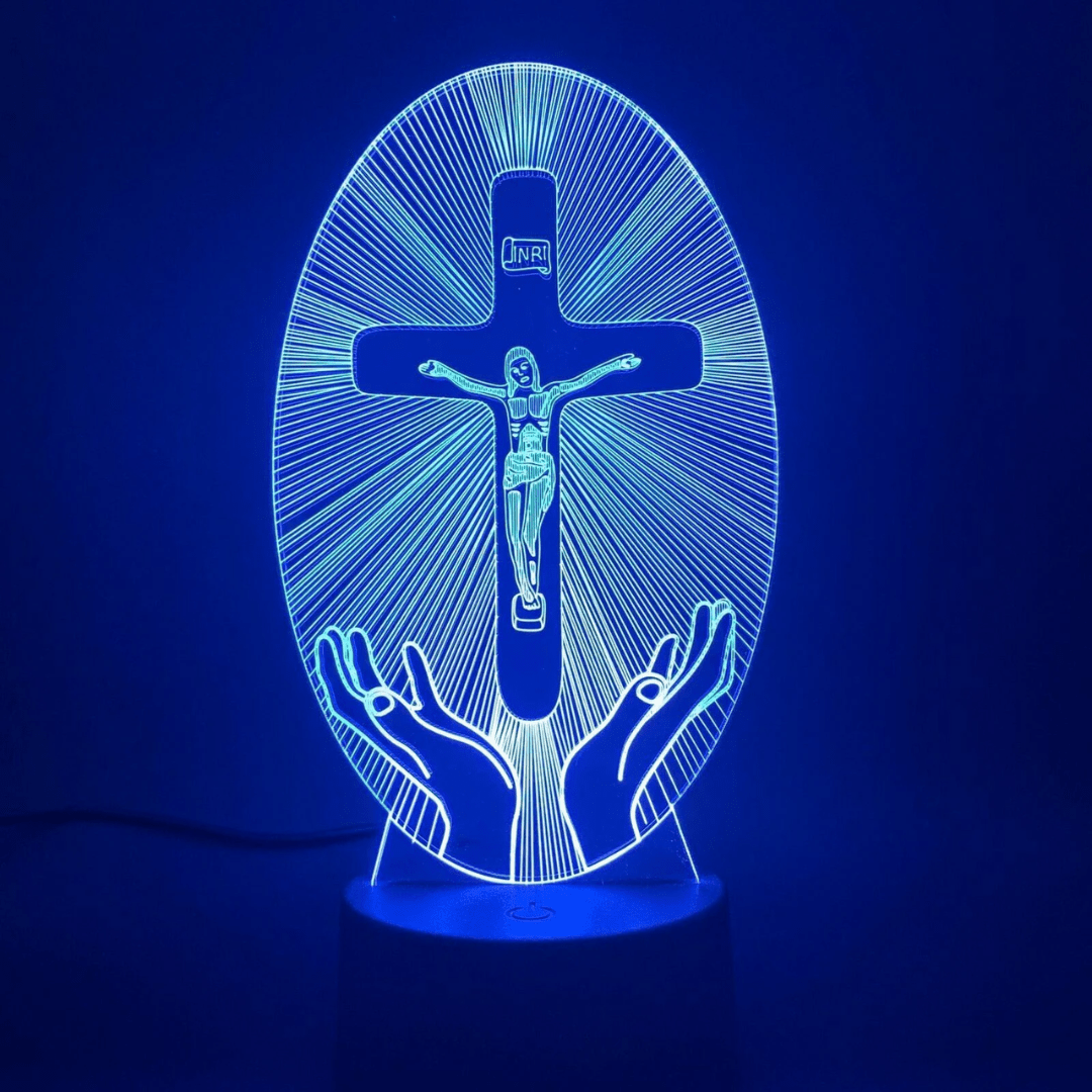 Lampara Veladora LED de Cristo 16 Colores - Muy Moderna Uruguay