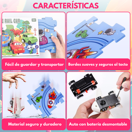 Pista De Carreras Gigante Puzzle Interactivo Educativo - Muy Moderna Uruguay