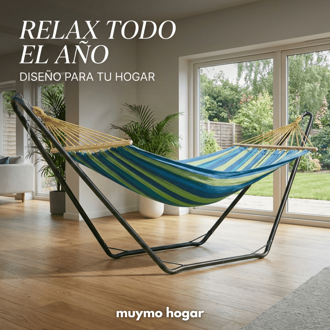 Hamaca Paraguaya Con Soporte De Acero - muymo hogar - Muy Moderna Uruguay