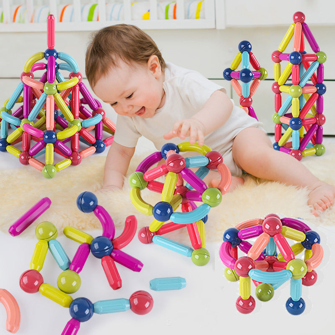 Juego De Construcción Bastones Magnéticos