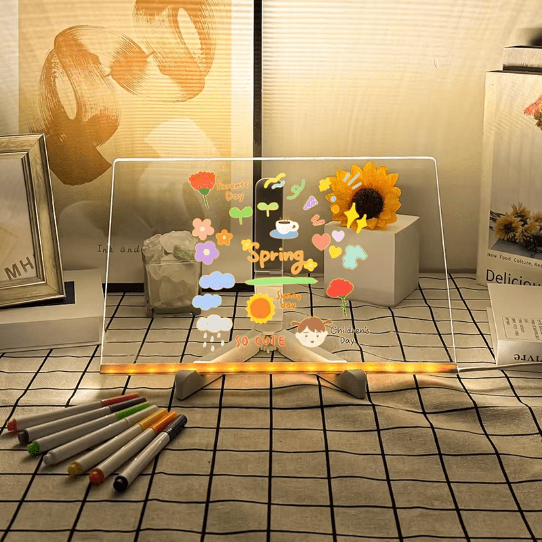 Pizarra LED Mágica Para Dibujar Con Luces Infantil Montessori - Muy Moderna Uruguay