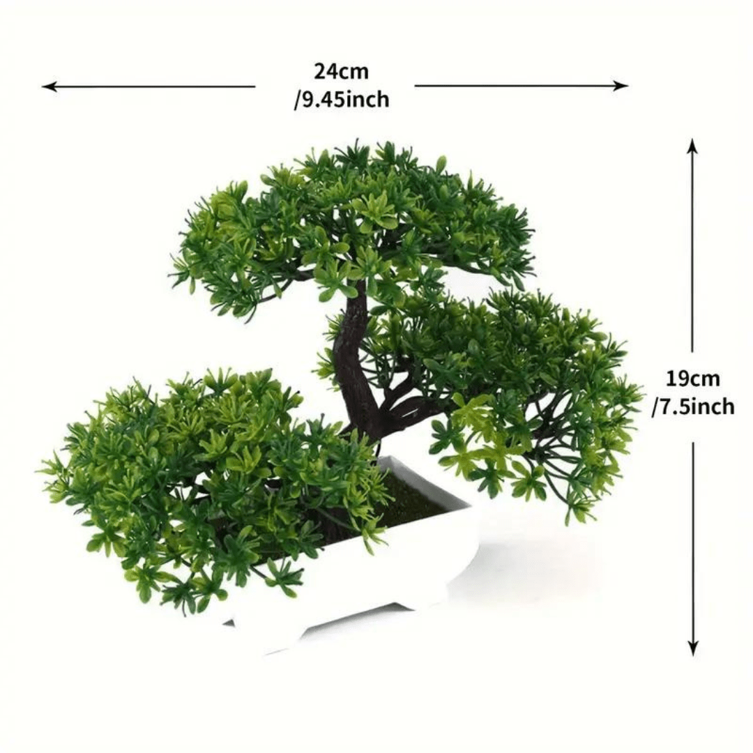 Bonsái Decorativo Artificial en Maceta 20cm - Muy Moderna Uruguay