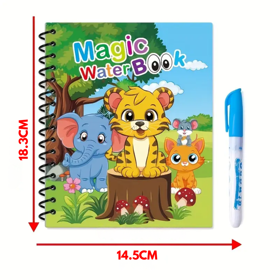Set de 4 libros Mágicos de Acuarela para Colorear con Agua