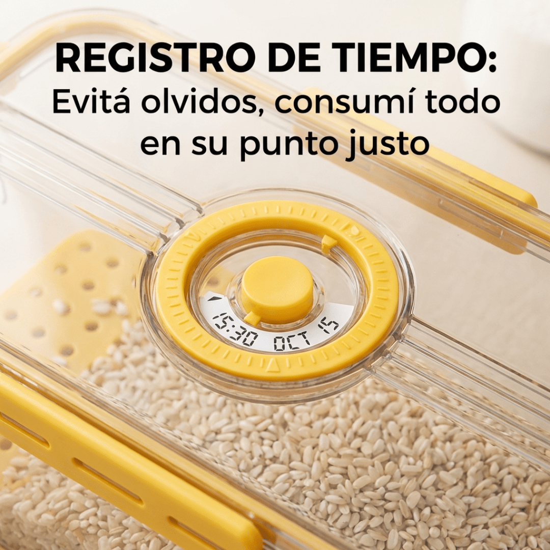Set 3 Organizadores Heladera Tapers Herméticos Escurrido - Muy Moderna Uruguay