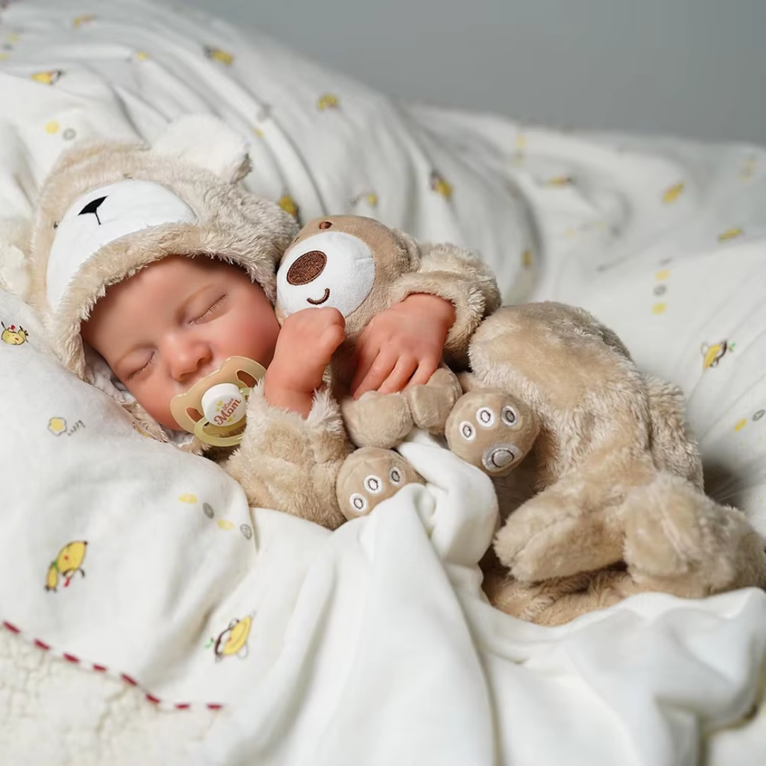 Muñeca Bebé Reborn Realista 45cm Vinilo Suave Recién Nacido