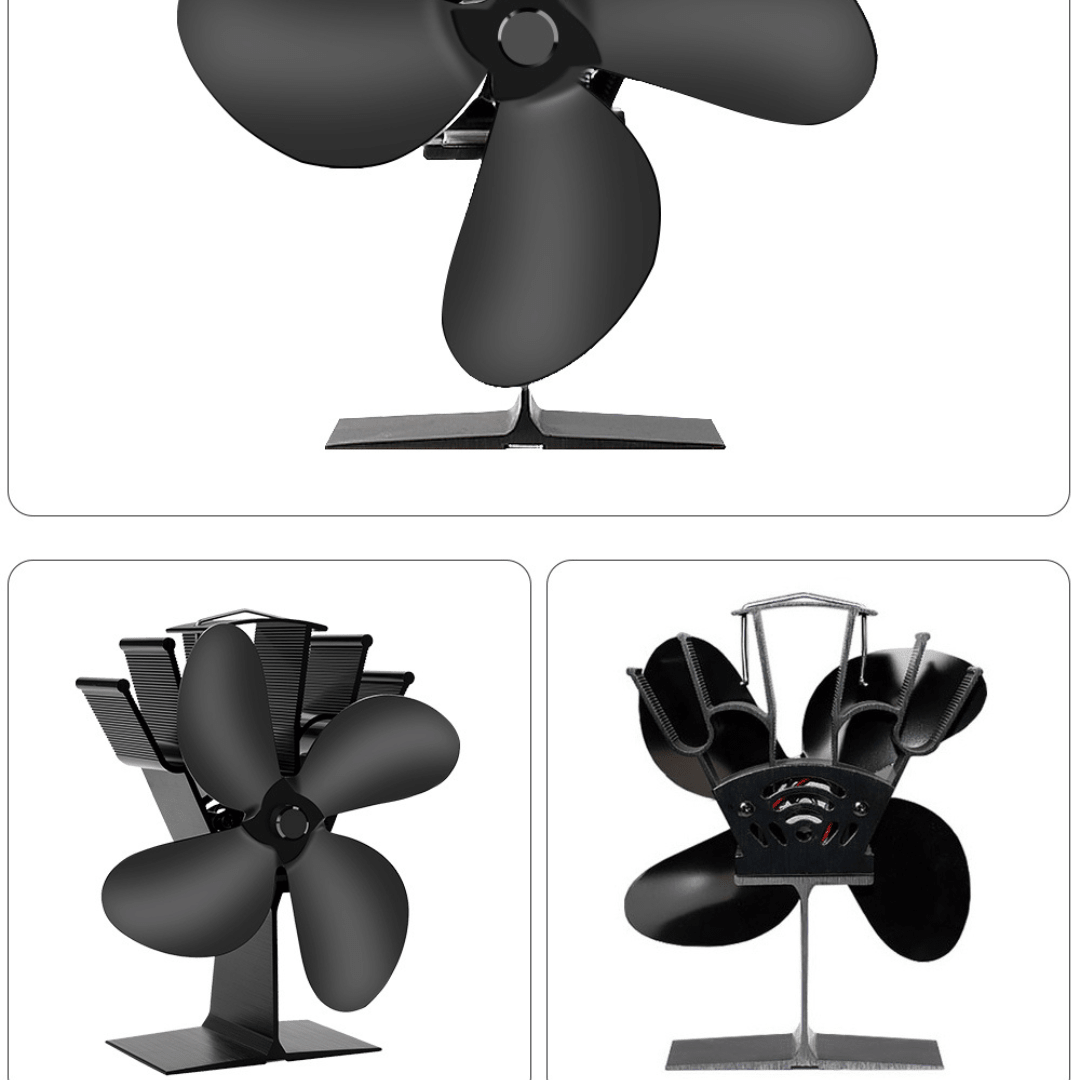Difusor de Calor Ventilador Termico Estufa 4 Aspas Autopropulsado Por Calor - Muy Moderna Uruguay