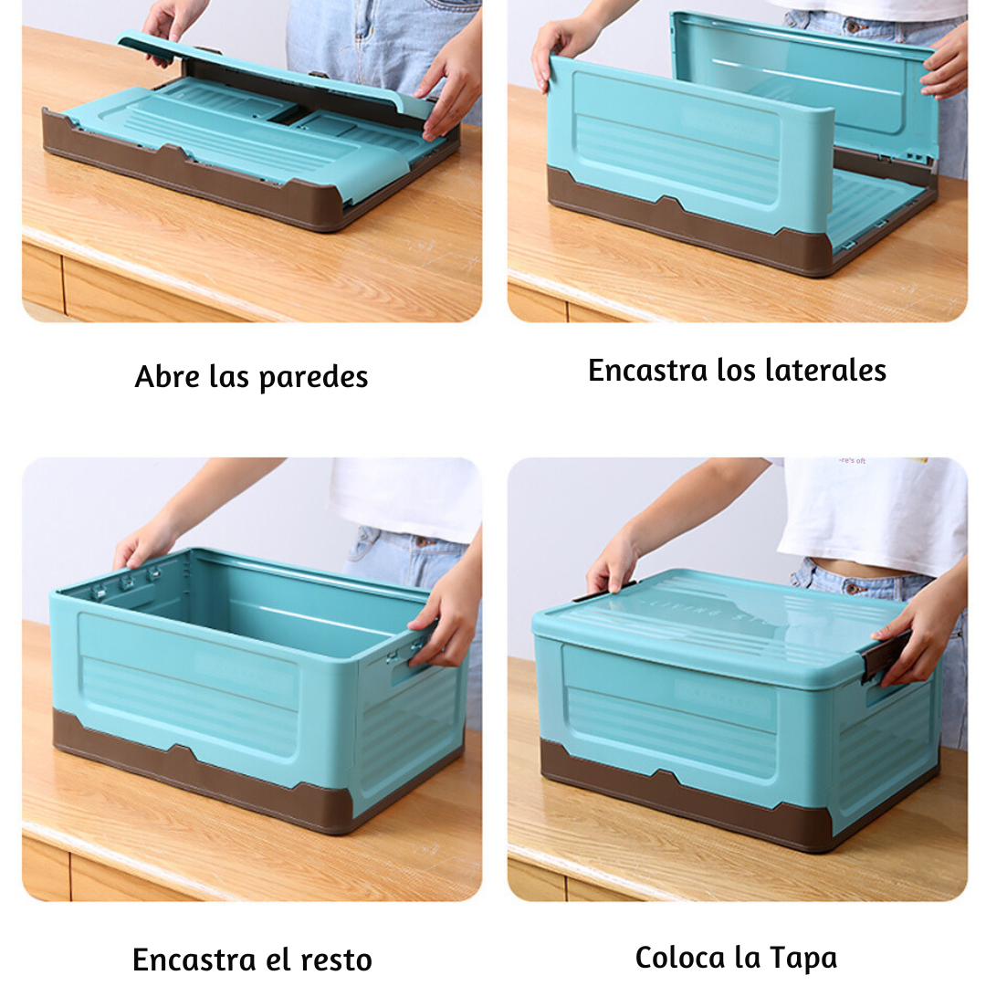 Caja de Almacenamiento Plegable Multifuncional con Tapa (Unidad)