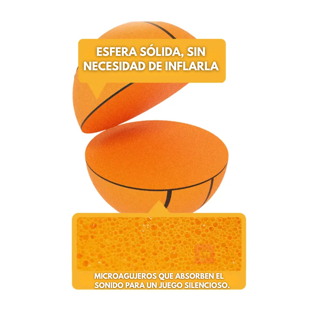 Pelota Basketball N°5 Silenciosa Interior Espuma Pu Antiruido