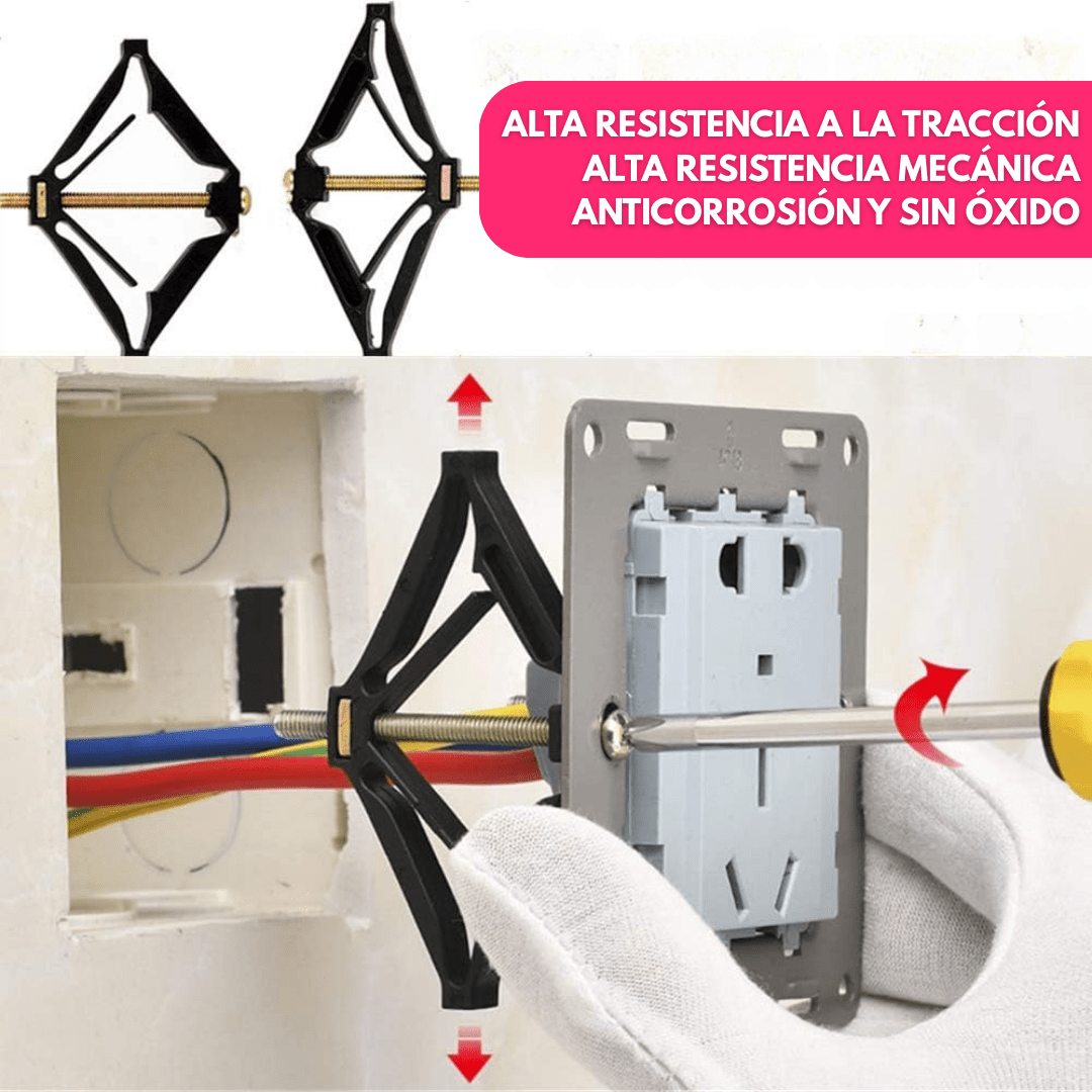 Set Soportes De Reparación Tomacorrientes Electricista X20 - Muy Moderna Uruguay