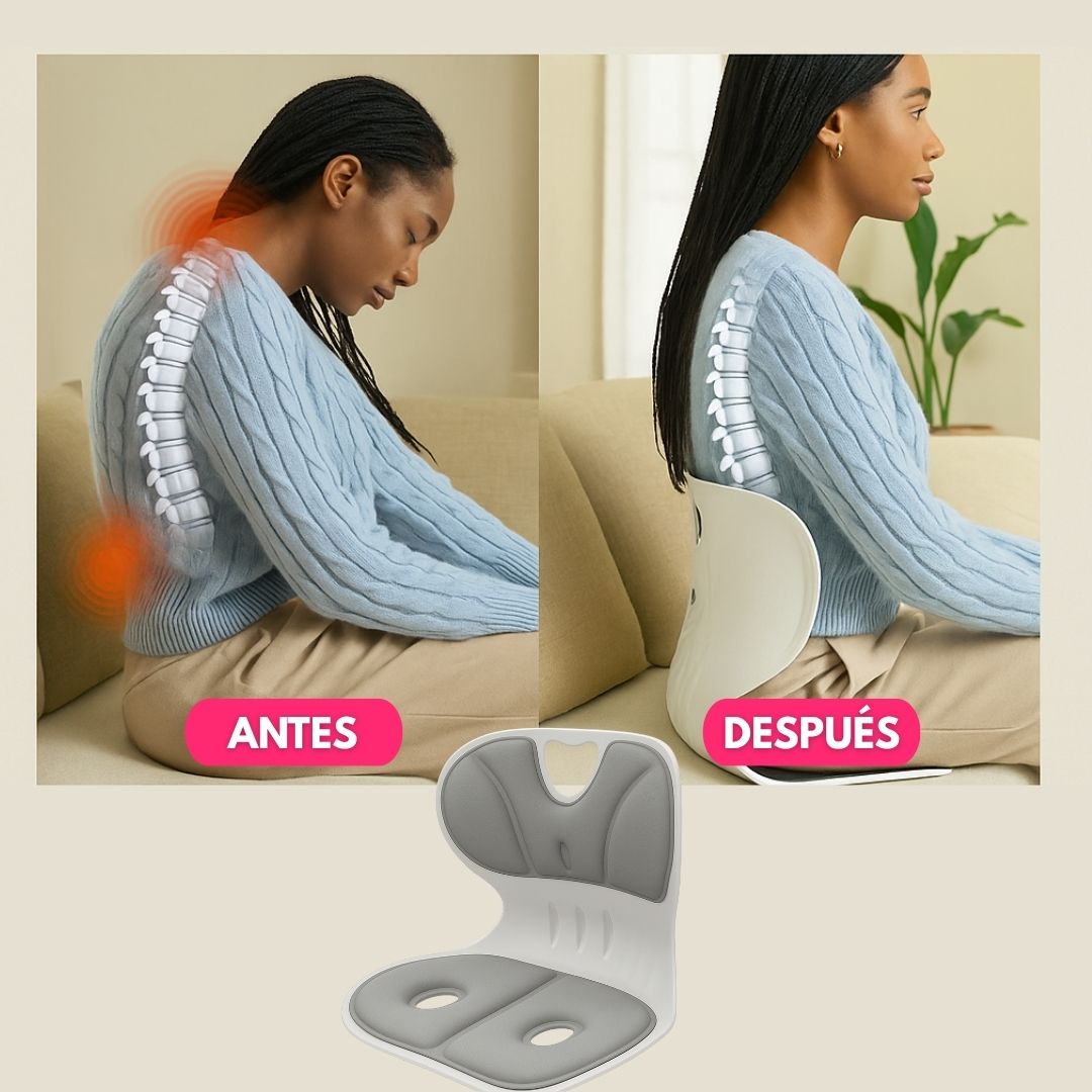 Asiento Corrector De Postura Con Respaldo Acolchonado - Muy Moderna Uruguay