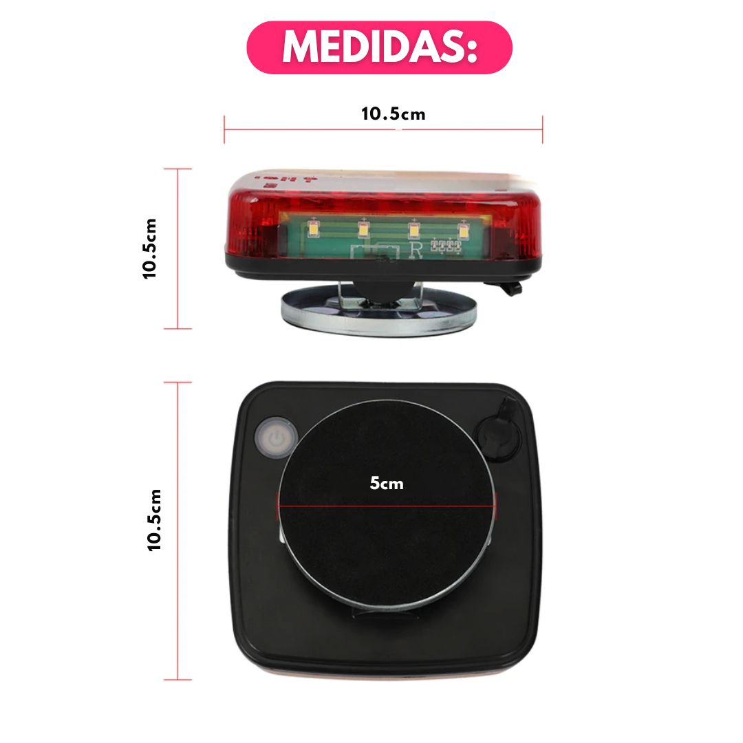 Faroles Trailer Luz Led Potente Trasera Inalámbrica