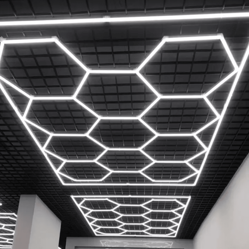 Panel Luz LED Hexagonal Detailing - Muy Moderna Uruguay