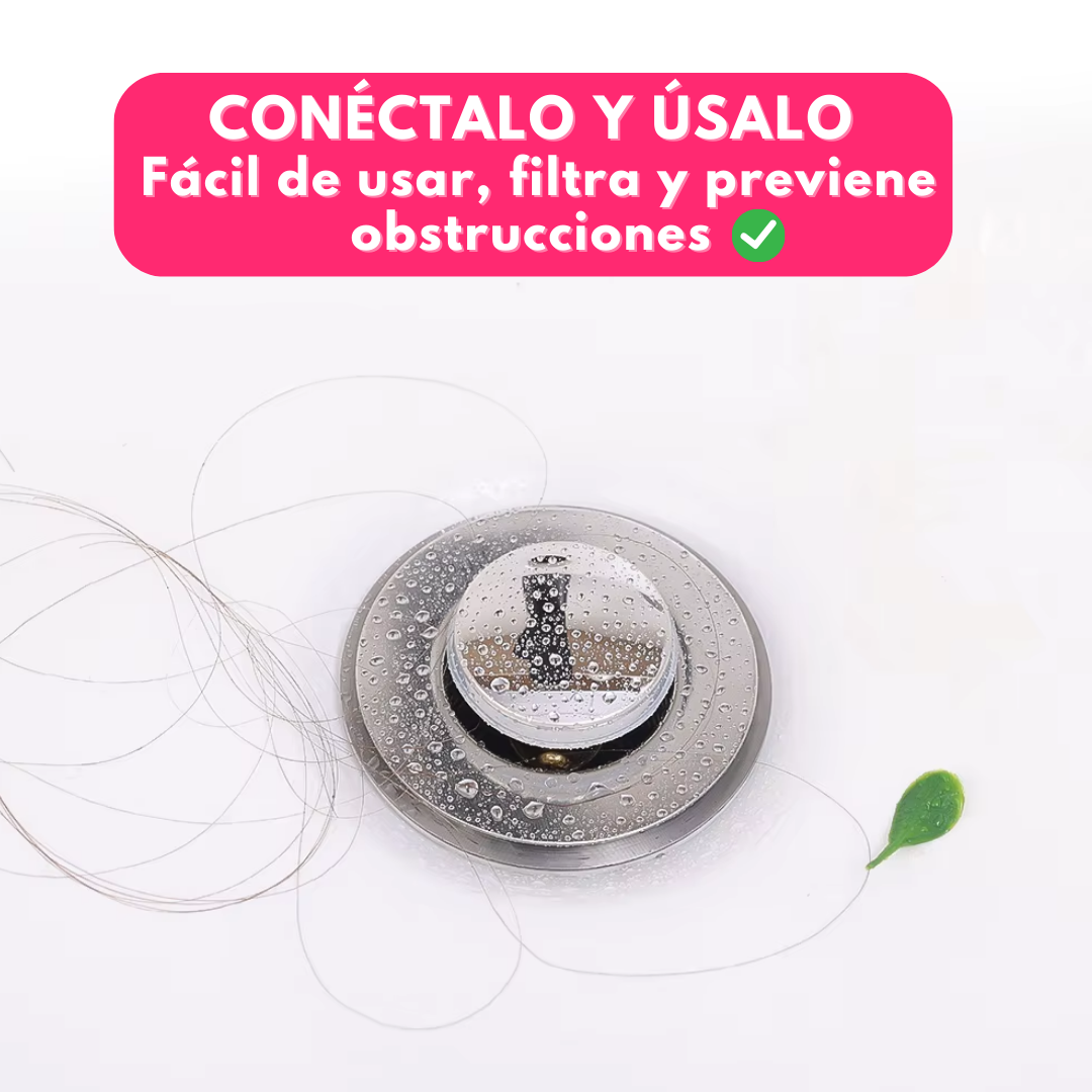 Tapón Cilíndrico Recolector con Filtro para Pileta