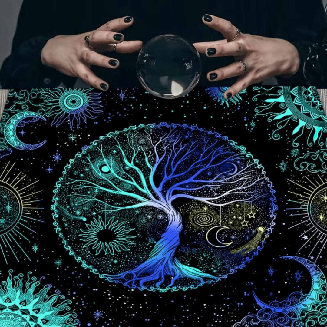 Mantel De Tarot Arbol De La Vida Para Altar O Lectura - Muy Moderna Uruguay
