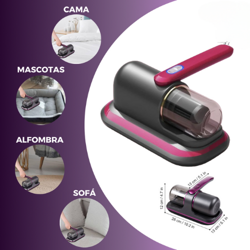 Aspiradora Inalámbrica De Mano Con Luz UV Para Cama