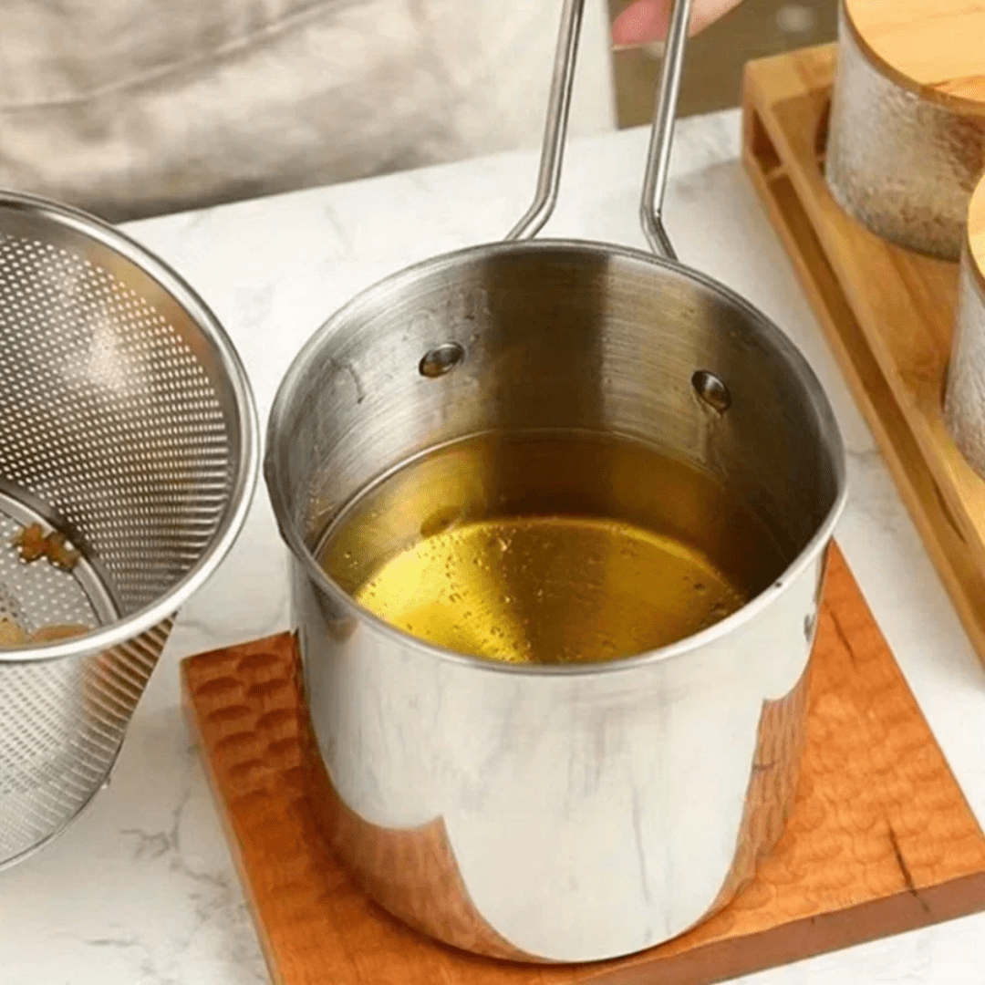 Mini Olla Freidora de Acero Inoxidable - Muy Moderna Uruguay