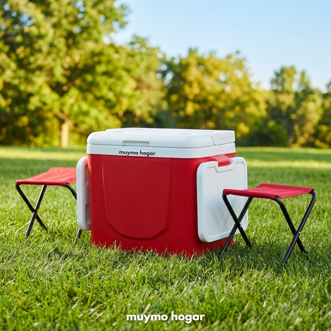 Conservadora Camping 32L con Mesa Integrada y Bancos - muymo hogar - Muy Moderna Uruguay