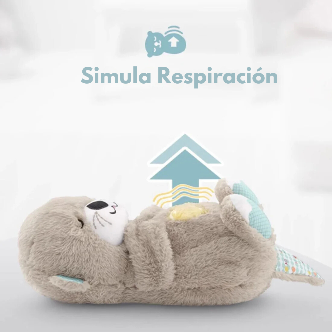 Nutria De Peluche Calmante Con Respiración Para Dormir