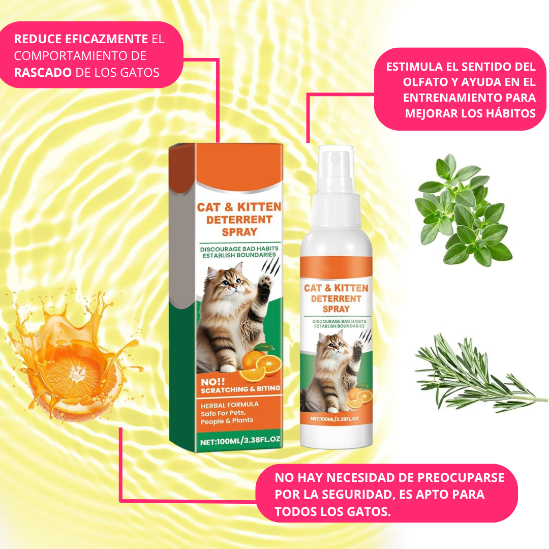 Repelente Gatos 100% Natural Evita Arañazos Y Orina 100ml