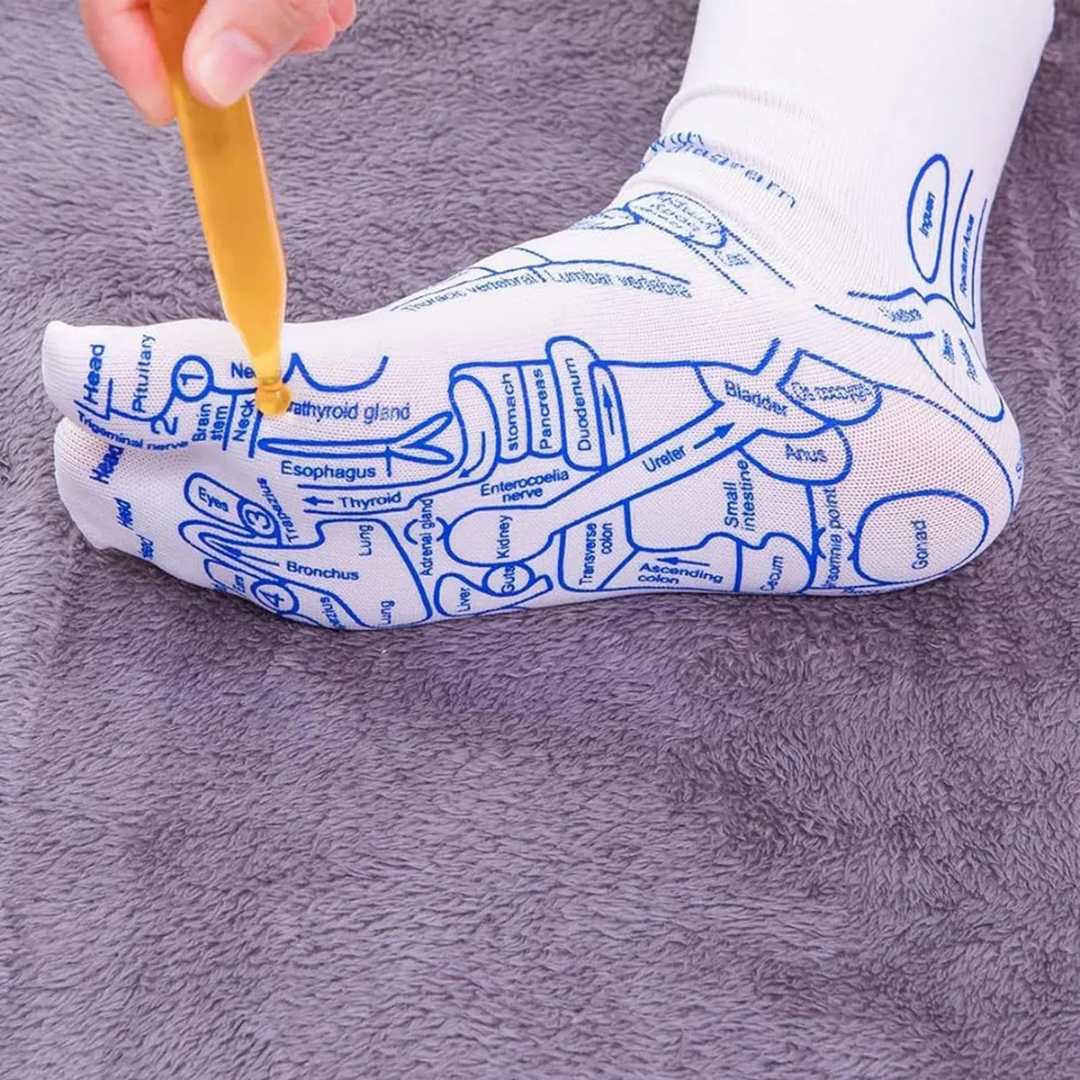 Medias de Reflexología y Acupresión para Masaje de Pies