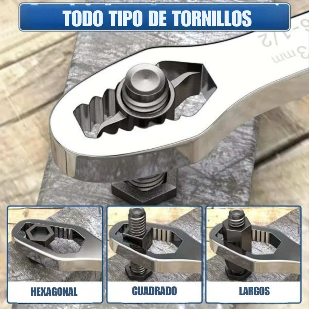 Llave De Torque Doble Universal Adaptable De 8 A 22mm