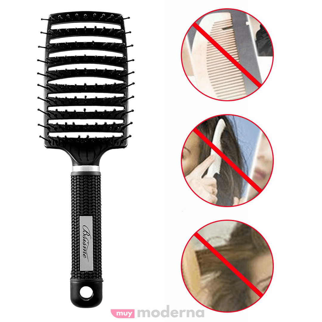 Peine Desenredante de Cabello con Cerdas de Nylon - Muy Moderna Uruguay