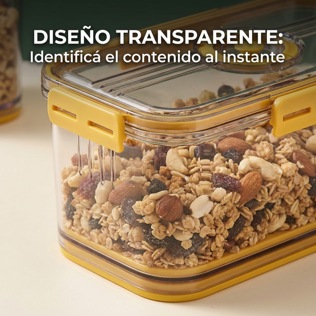 Set 3 Organizadores Heladera Tapers Herméticos Escurrido