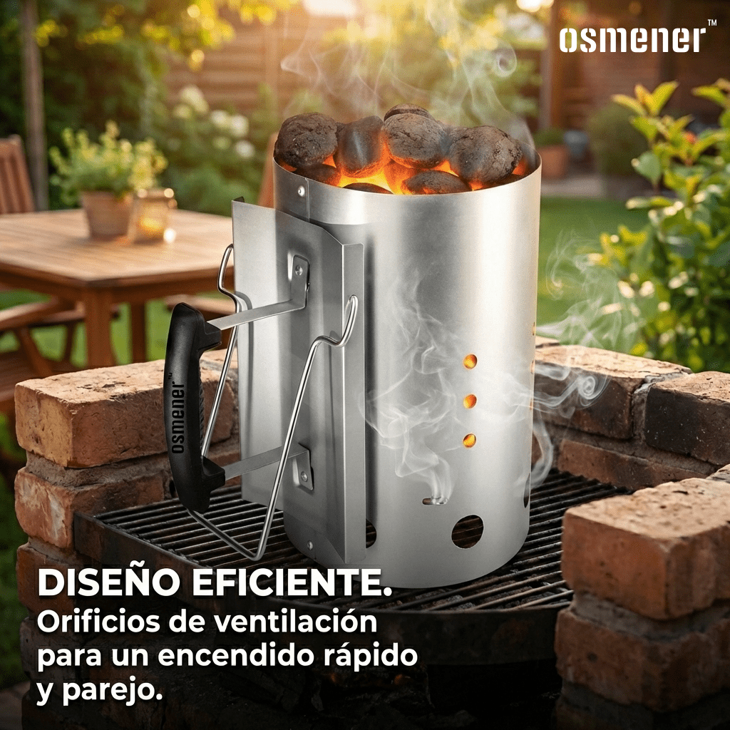 Encendedor De Carbón Grande Para Parrilla Osmener - Muy Moderna Uruguay