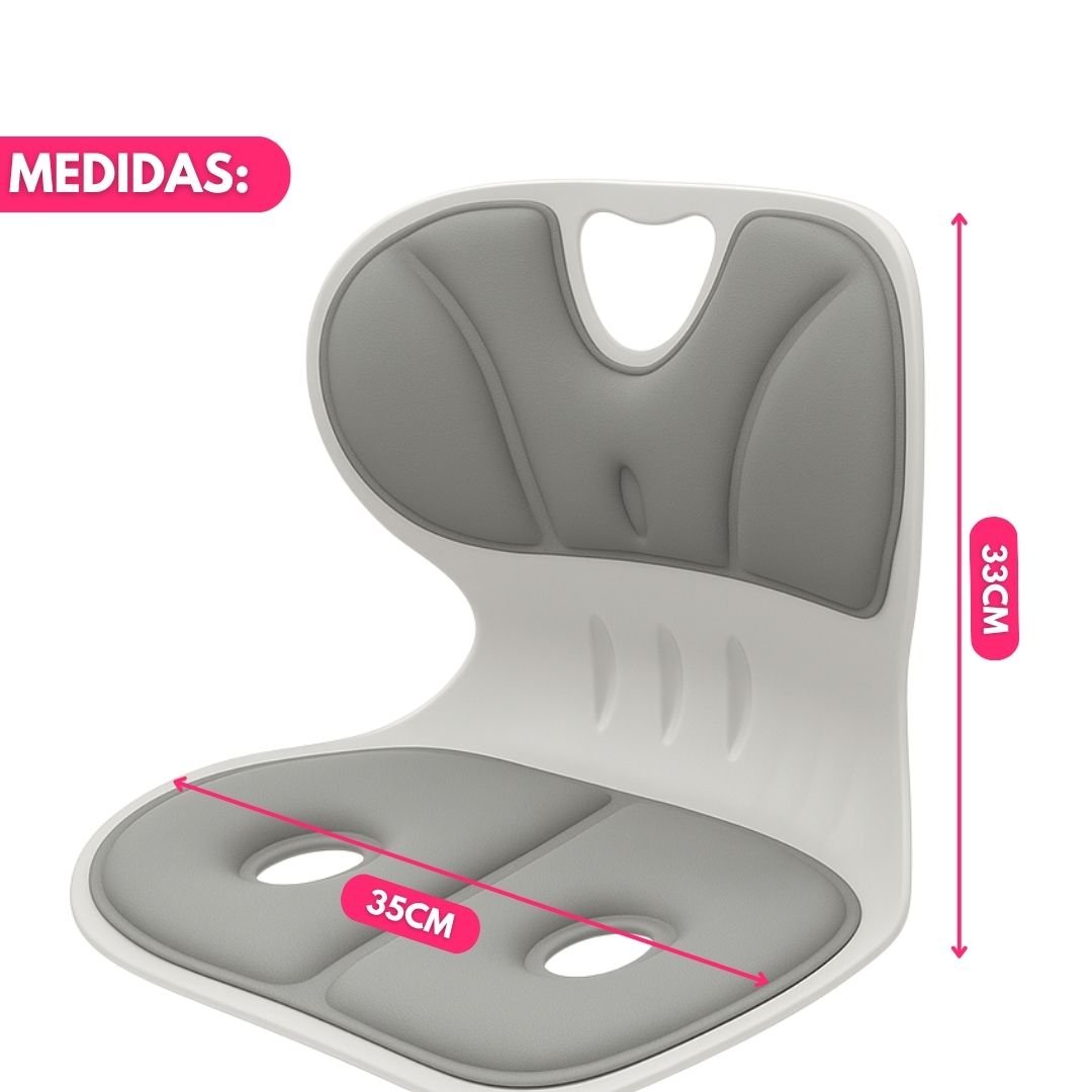 Asiento Corrector De Postura Con Respaldo Acolchonado - Muy Moderna Uruguay