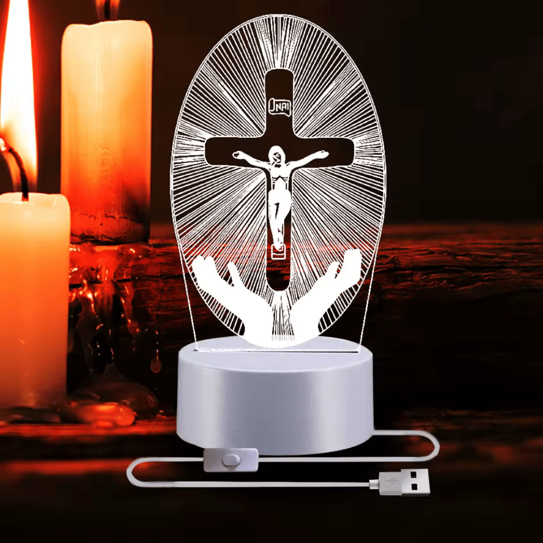 Lampara Veladora LED de Cristo 16 Colores - Muy Moderna Uruguay