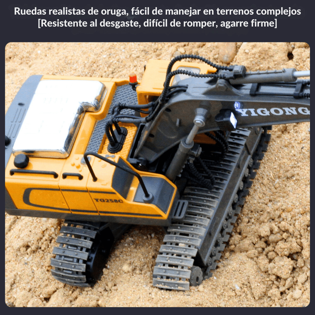 Juguete Excavadora Realista Con Brazo Control Remoto - Muy Moderna Uruguay