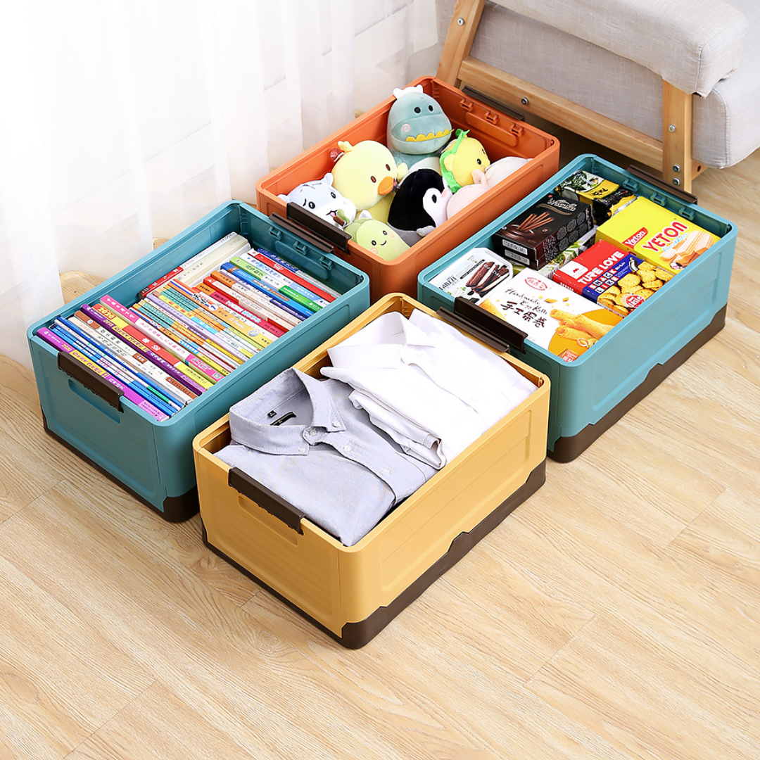 Caja de Almacenamiento Plegable Multifuncional con Tapa (Unidad) - Muy Moderna Uruguay