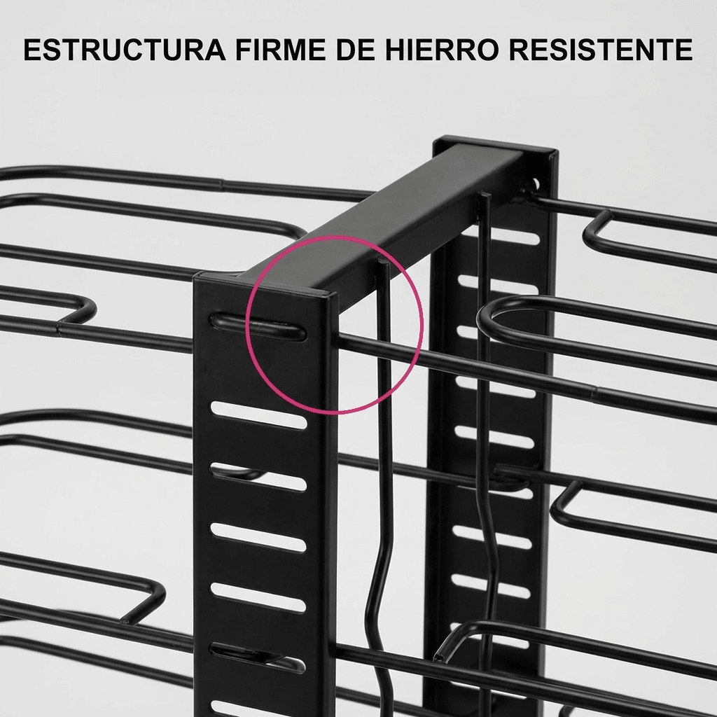 Organizador de Ollas y Sartenes 8 Niveles Ajustable - Muy Moderna Uruguay