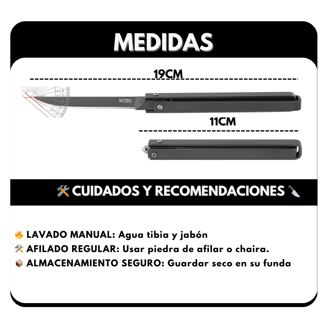 Mini Cuchillo Plegable de Supervivencia