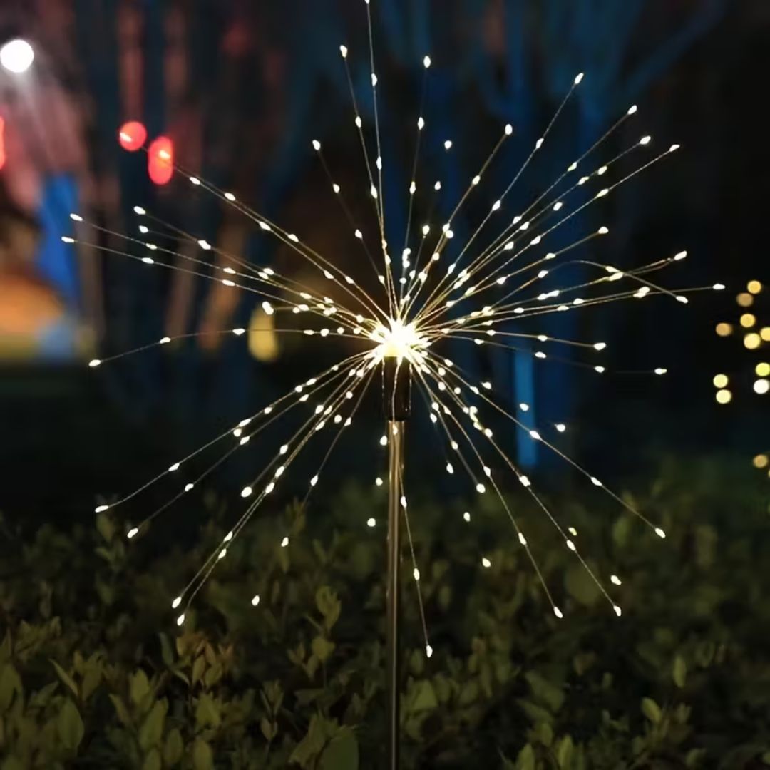 Luz Solar Exterior Decorativa Jardín Efecto Fuegos Artificiales - Muy Moderna Uruguay