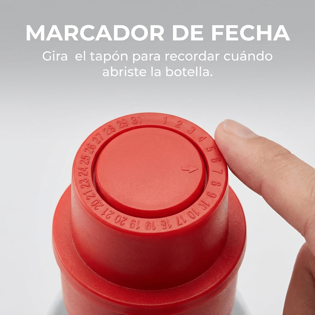 Tapon Hermético con Presión Para Botella Pack X3 - Muy Moderna Uruguay