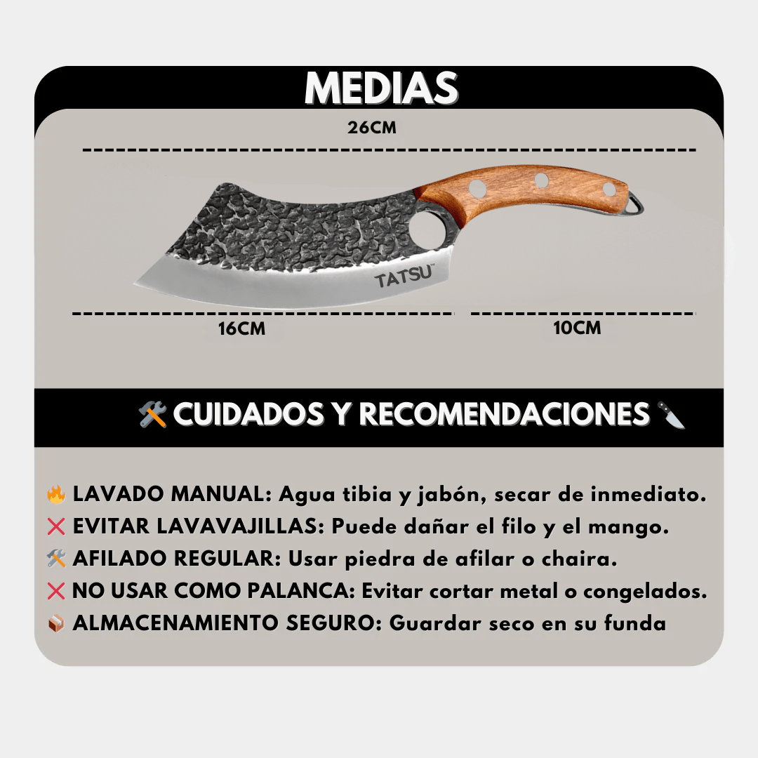 Cuchillo Kiba Japonés con Funda TATSU™ - Muy Moderna Uruguay