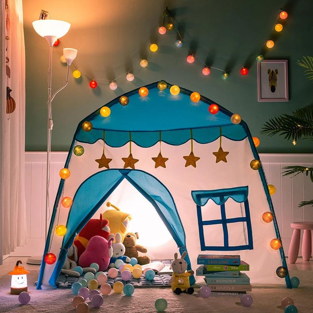 Carpa Tipi Infantil Plegable para Niños con Luces