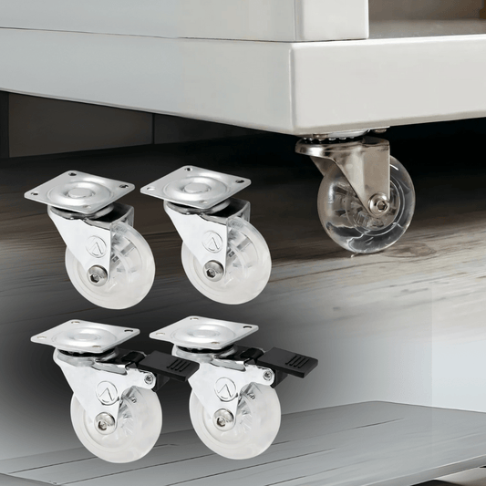 Kit De 4 Ruedas De Silicona Para Muebles Con Freno - Muy Moderna Uruguay