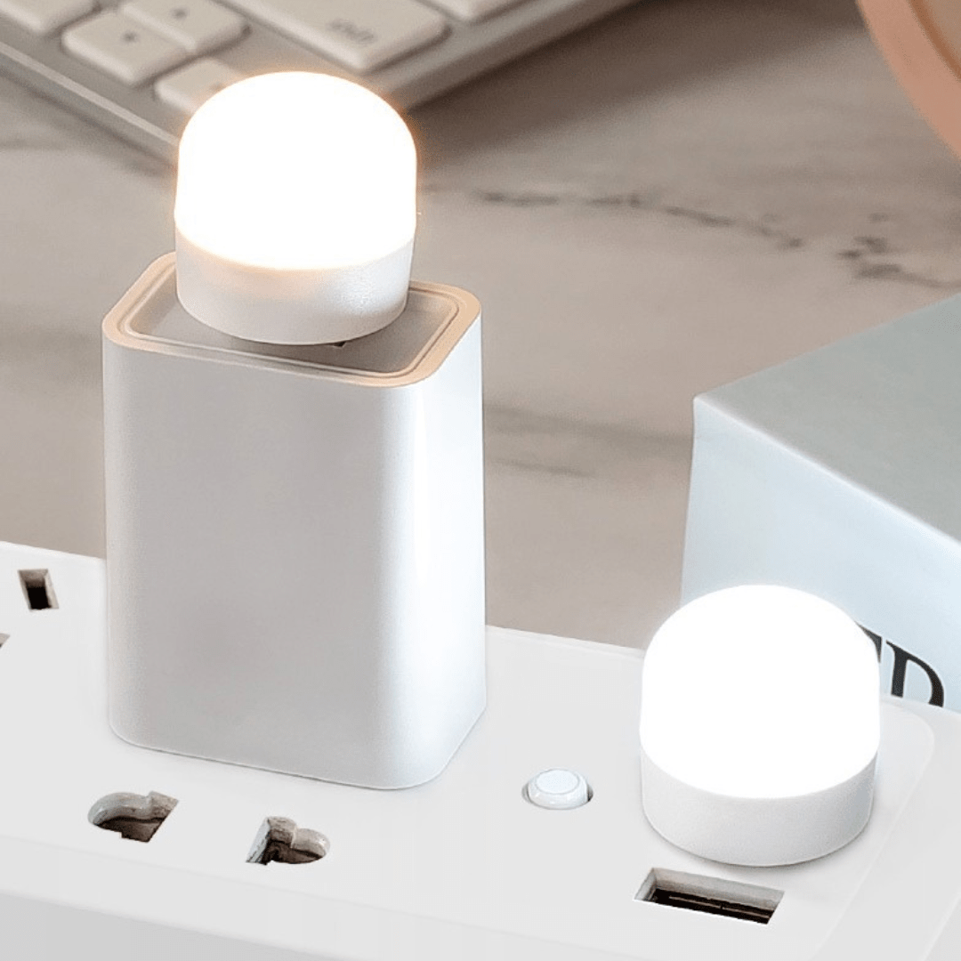 Set de 10 Mini Luz Nocturna USB Luz Cálida y Fría - Muy Moderna Uruguay