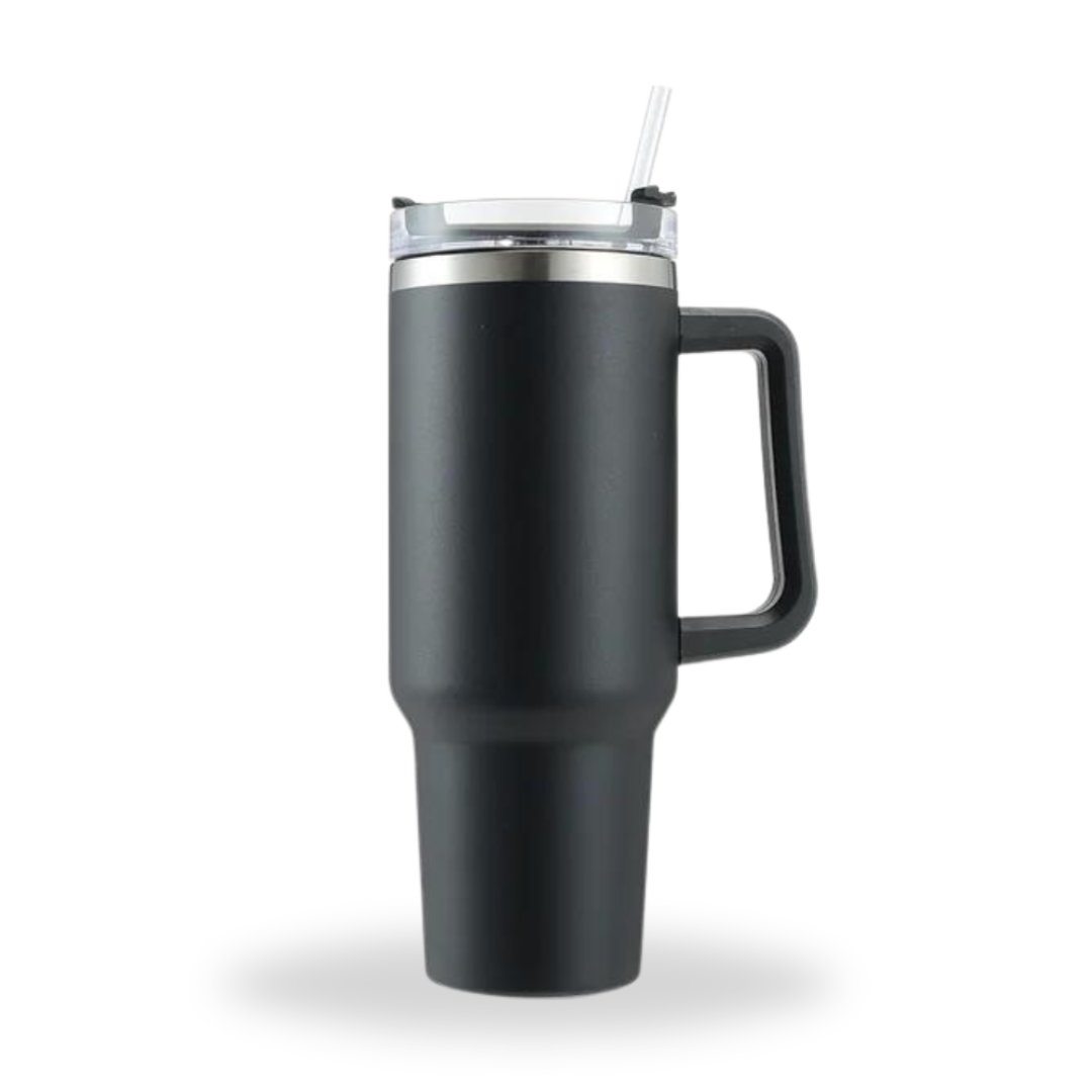 Vaso Térmico 1200ml con Tapa, Sorbito y Agarre Seguro