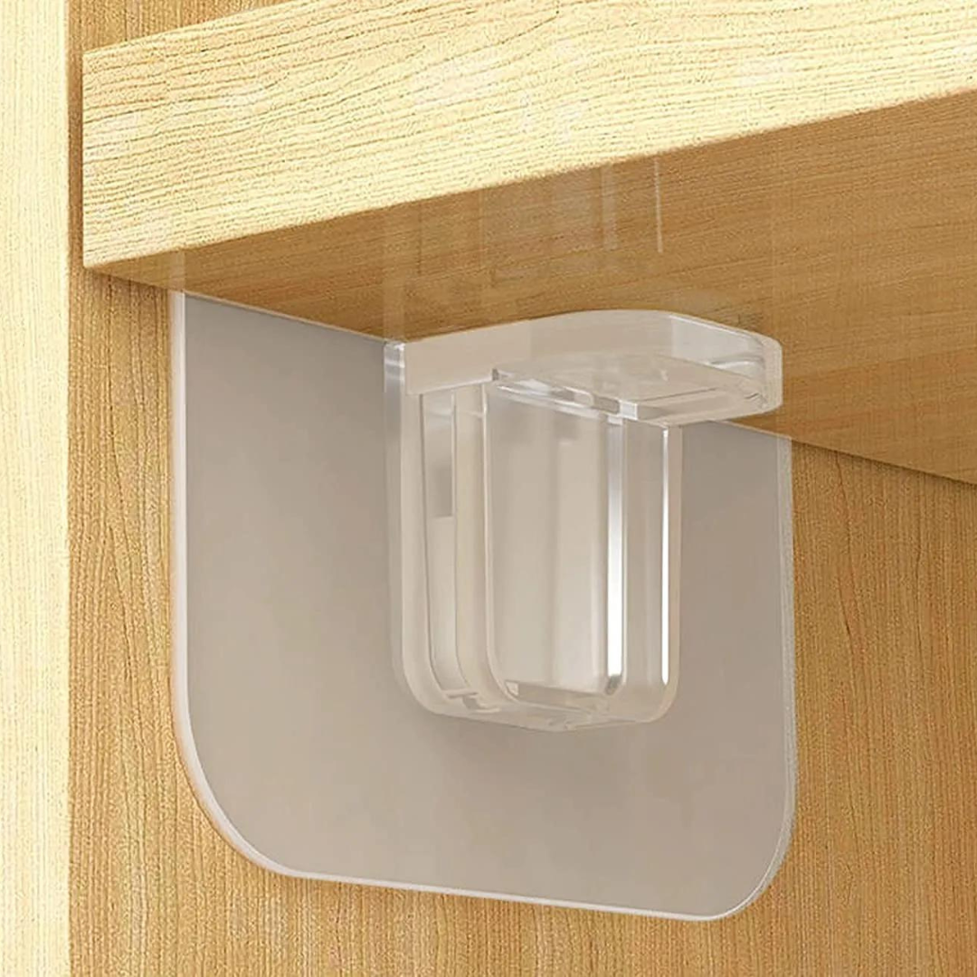Kit De 8 Soportes De Estante Adhesivos sin Perforación