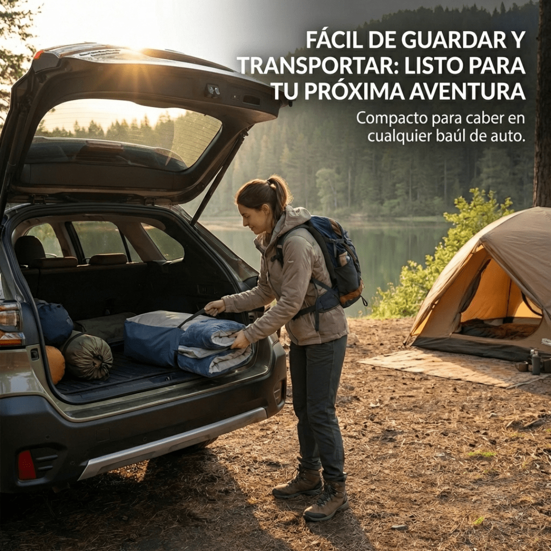 Colchón AutoInflable 2 Plazas Con Respaldo - Muy Moderna Uruguay