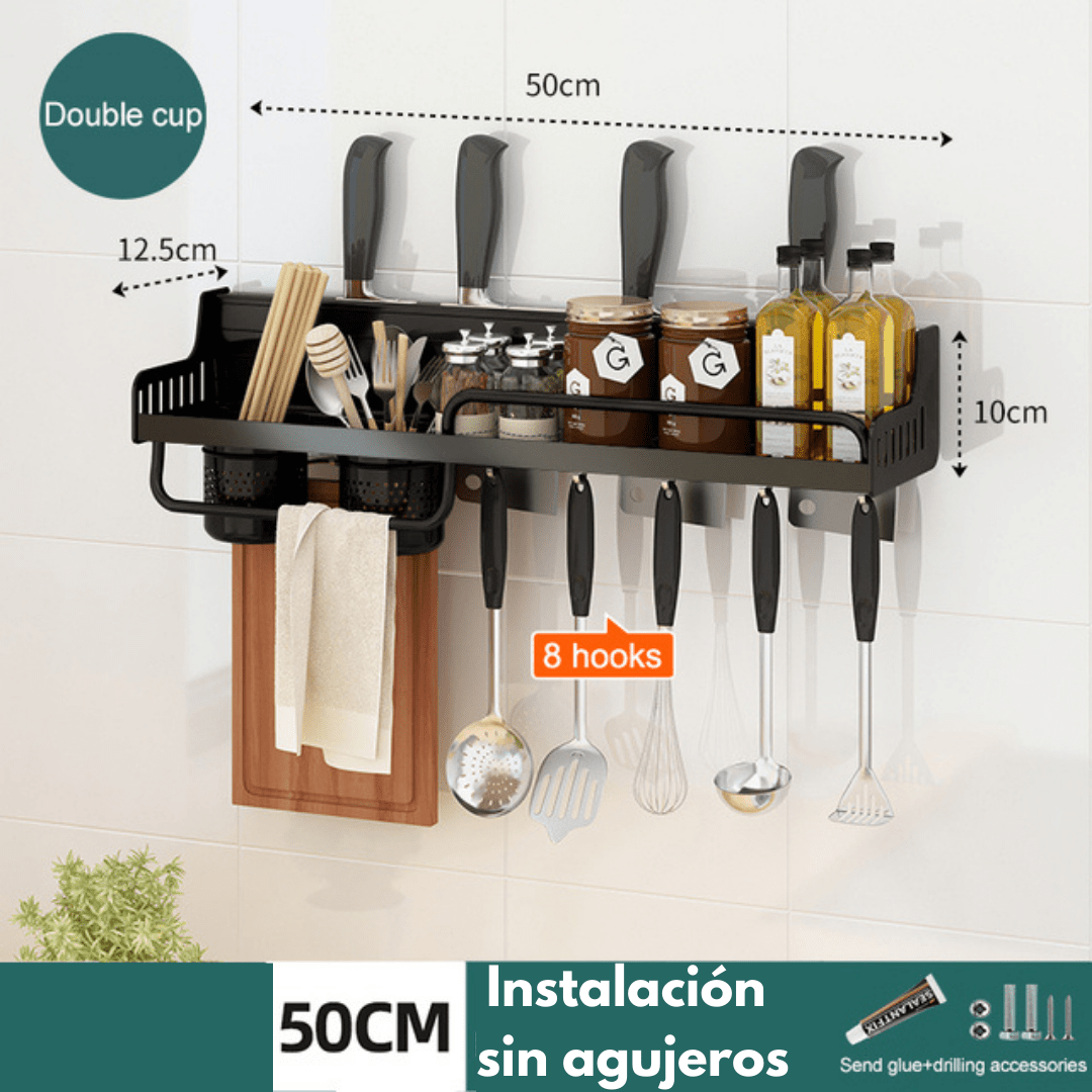 Estante Aereo Multifuncional para Cocina (50cm) - Muy Moderna Uruguay
