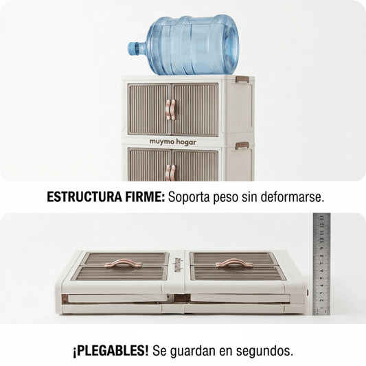Set De 4 Cajas Organizadoras Apilables - Muymo Hogar - Muy Moderna Uruguay