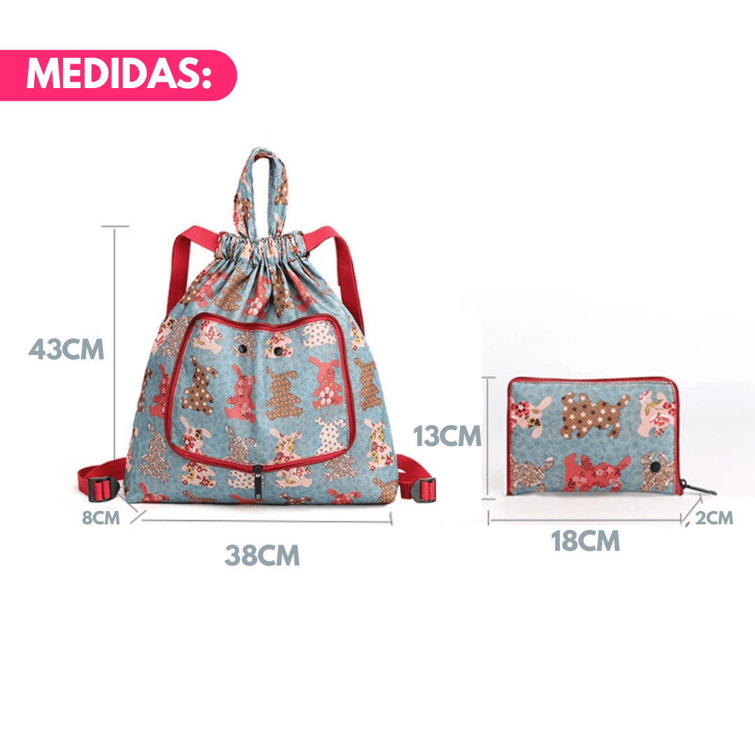Mochila de Viaje Plegable para Dama - Muy Moderna Uruguay