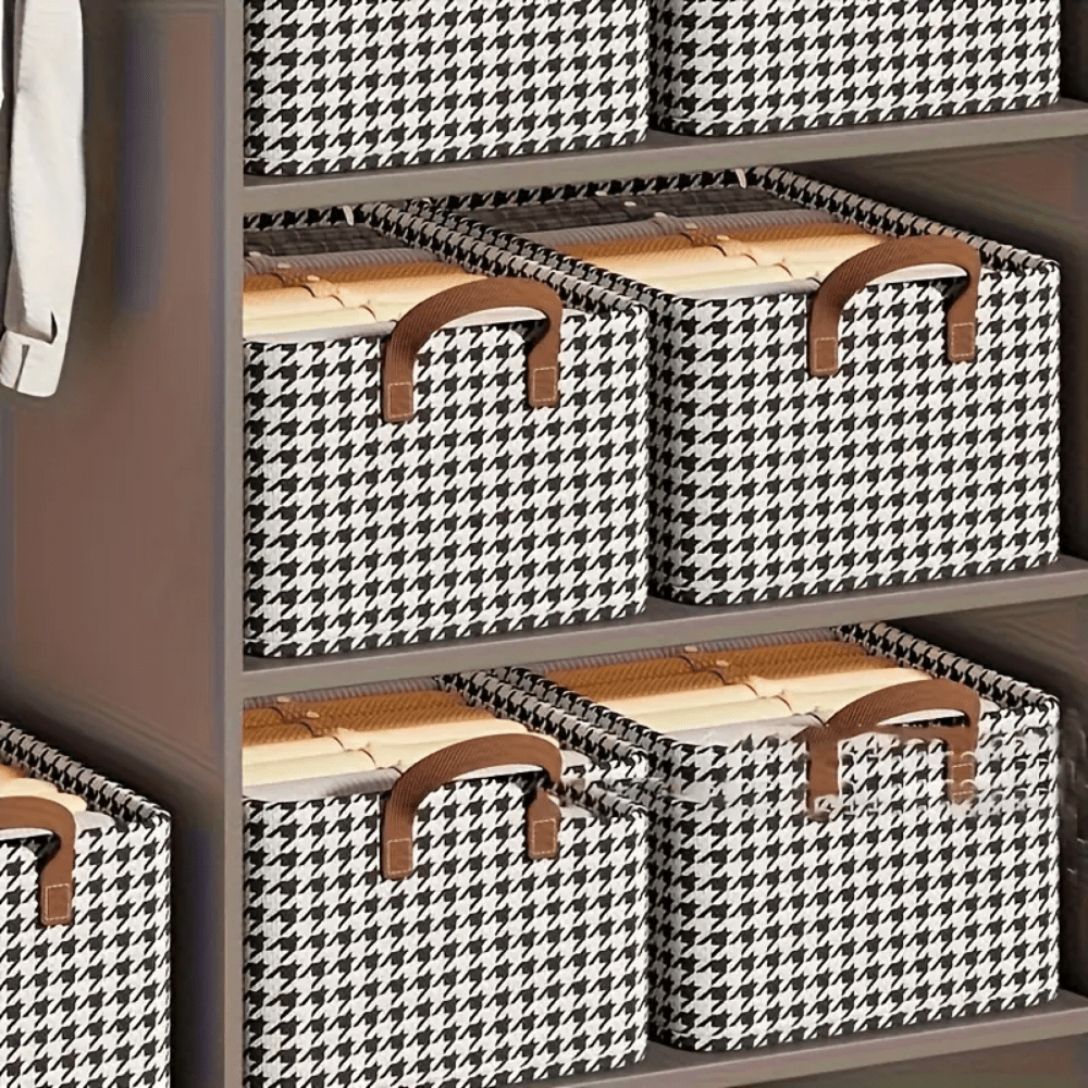 Cajon a Cuadros Organizador de Ropa con Estructura Metalica - Muy Moderna Uruguay