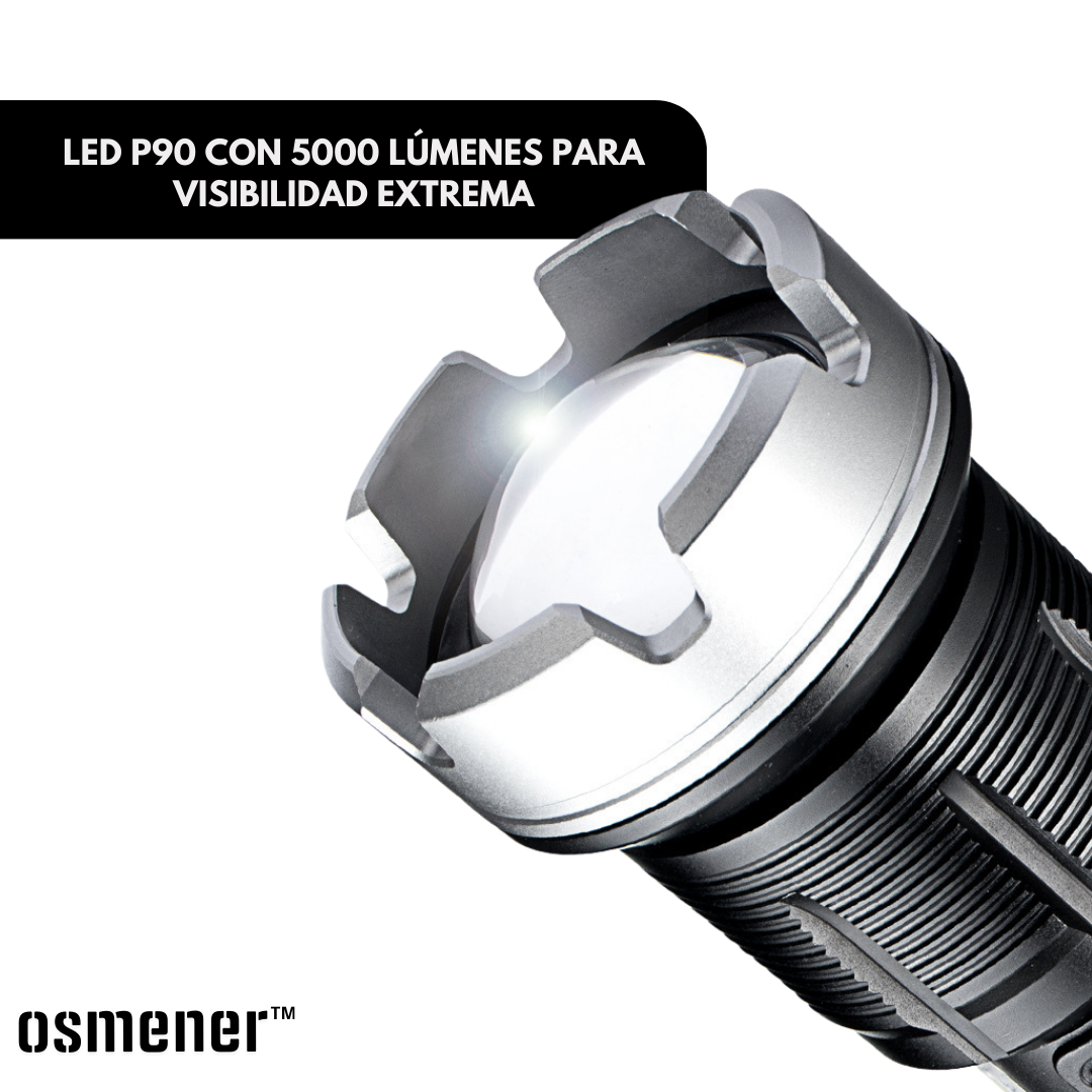 Linterna LED Osmener™ Ultra-Potente con Zoom Táctico