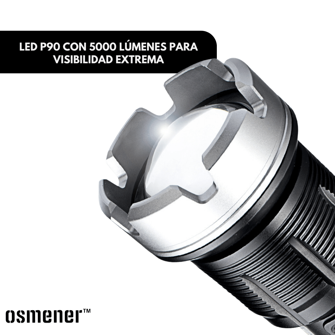 Linterna LED Osmener™ Ultra - Potente con Zoom Táctico - Muy Moderna Uruguay